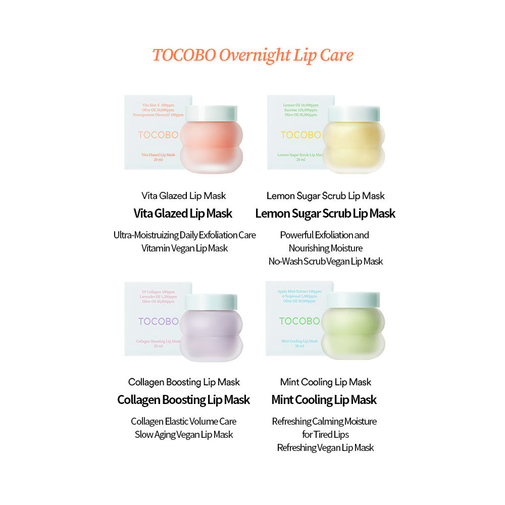 TOCOBO Collagen Boosting Lip Mask - Peaches&Creme Shop Korean Skincare Malta