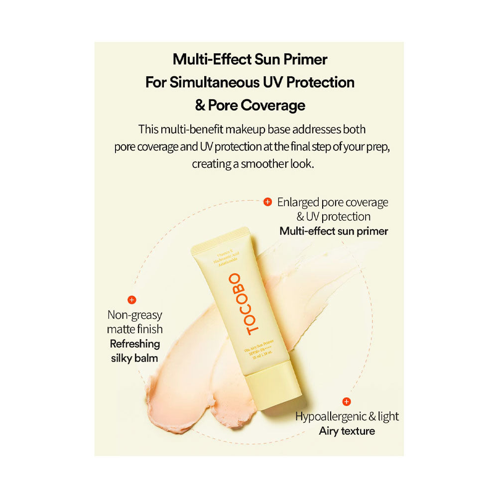 TOCOBO Vita Airy Sun Primer - Peaches&Creme Shop Korean Skincare Malta
