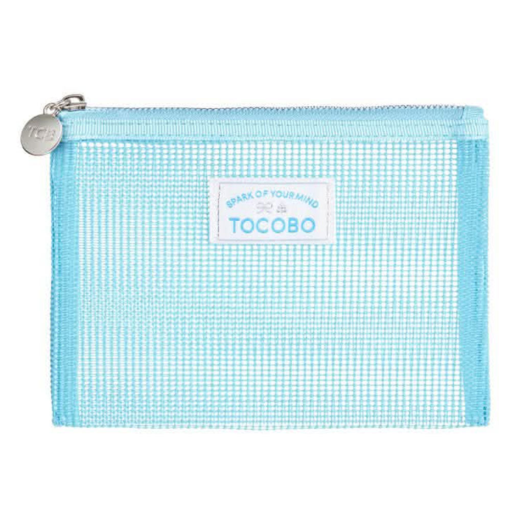 TOCOBO LIMITED EDITION Blue Net Mesh Pouch - Peaches&Creme Shop Korean Skincare Malta