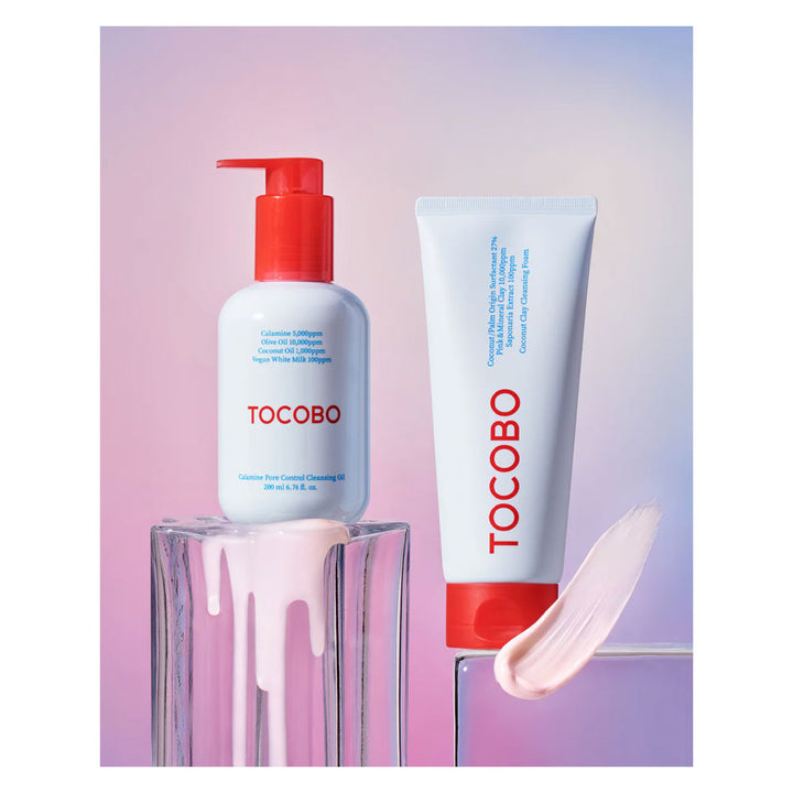 TOCOBO Double Cleansing Duo - Peaches&Creme Shop Korean Skincare Malta
