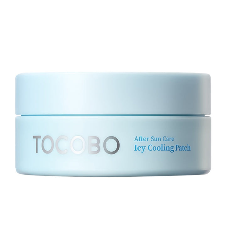 A light blue cosmetic jar labeled &