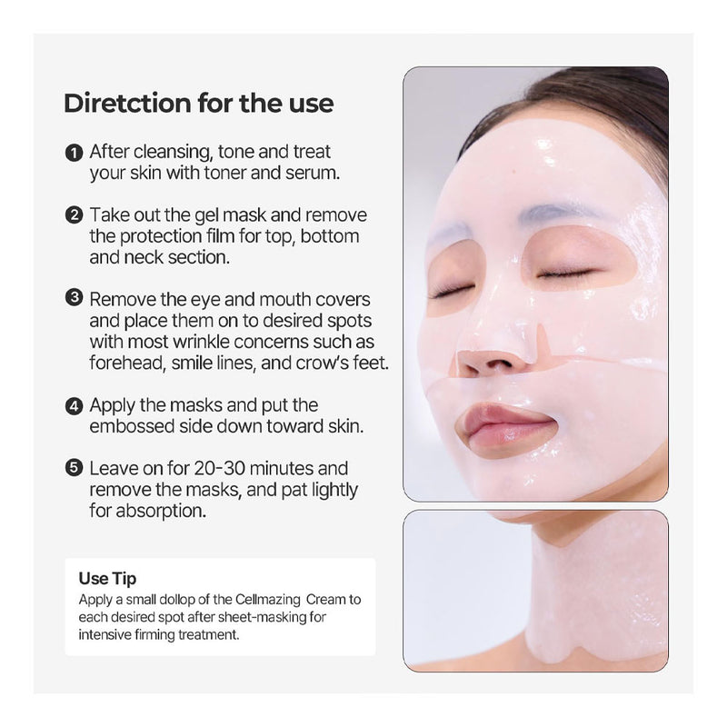 TORRIDEN Cellmazing Firming Gel Mask Sheet - Peaches&Creme Shop Korean Skincare Malta