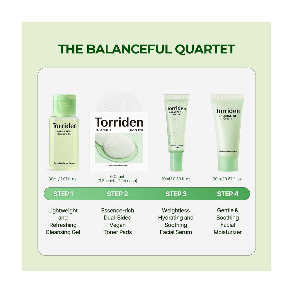 TORRIDEN Balanceful Trial Kit - Peaches&Creme Shop Korean Skincare Malta