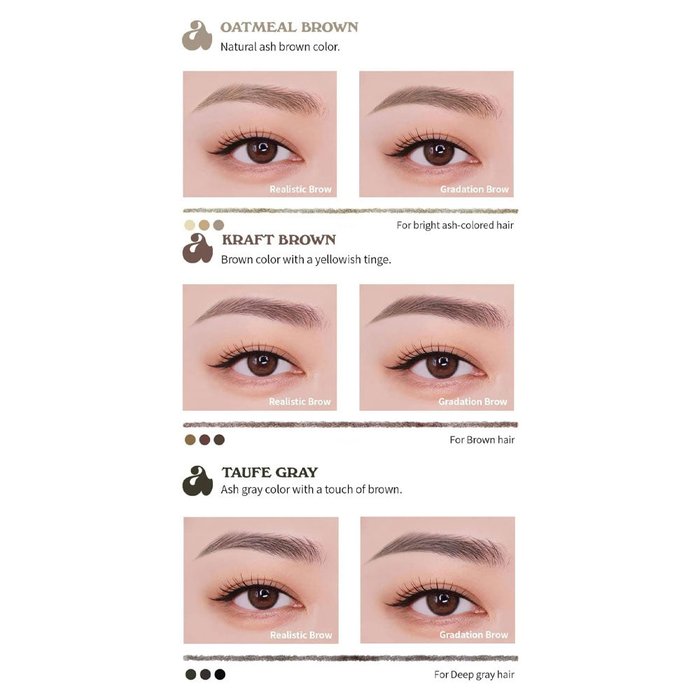 unleashia Shaper Defining Eyebrow Pencil - Peaches&Creme Shop Korean Skincare Malta