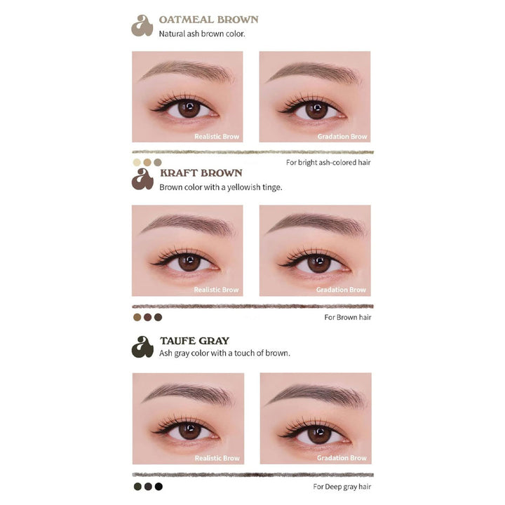 unleashia Shaper Defining Eyebrow Pencil - Peaches&Creme Shop Korean Skincare Malta