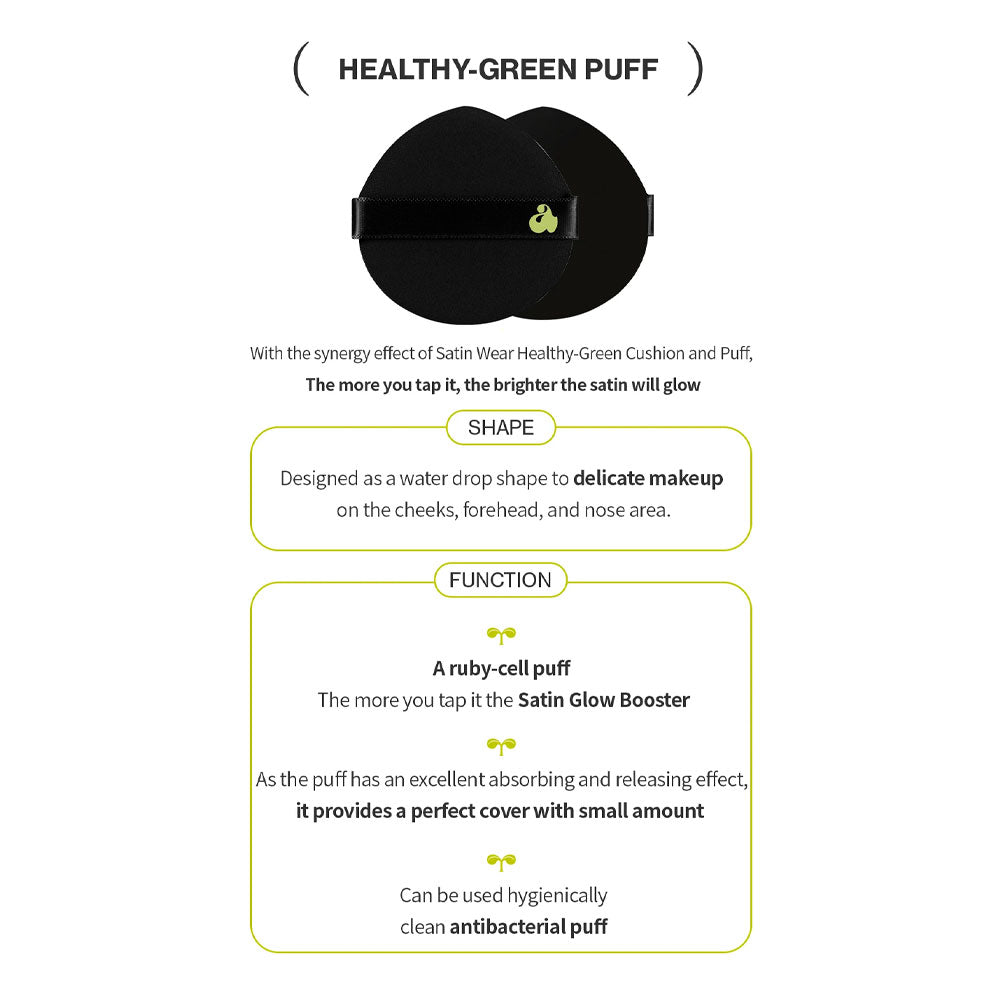 Satin Wear Healthy-Green Cushion RE-FEEL [+PUFF]