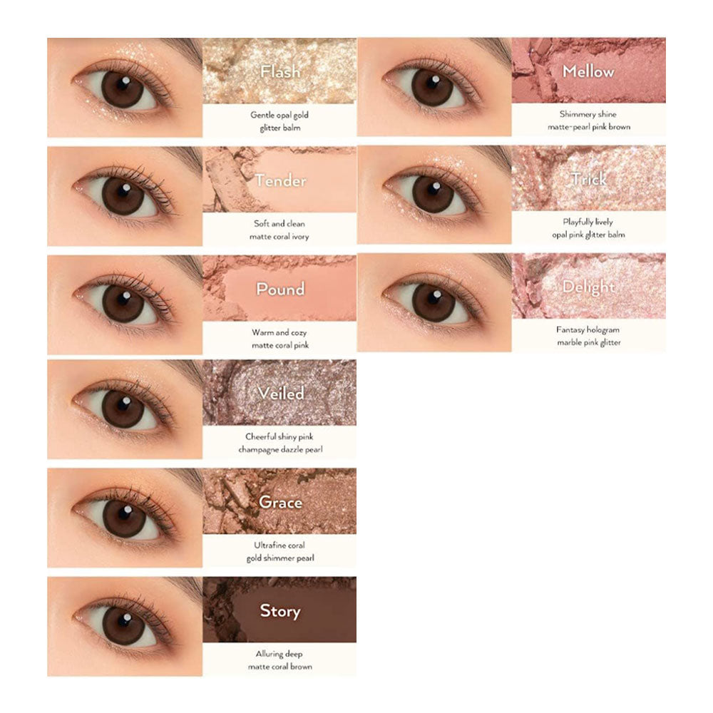 UNLEASHIA Glitterpedia Eye Palette - Peaches&Creme Shop Korean Skincare Malta
