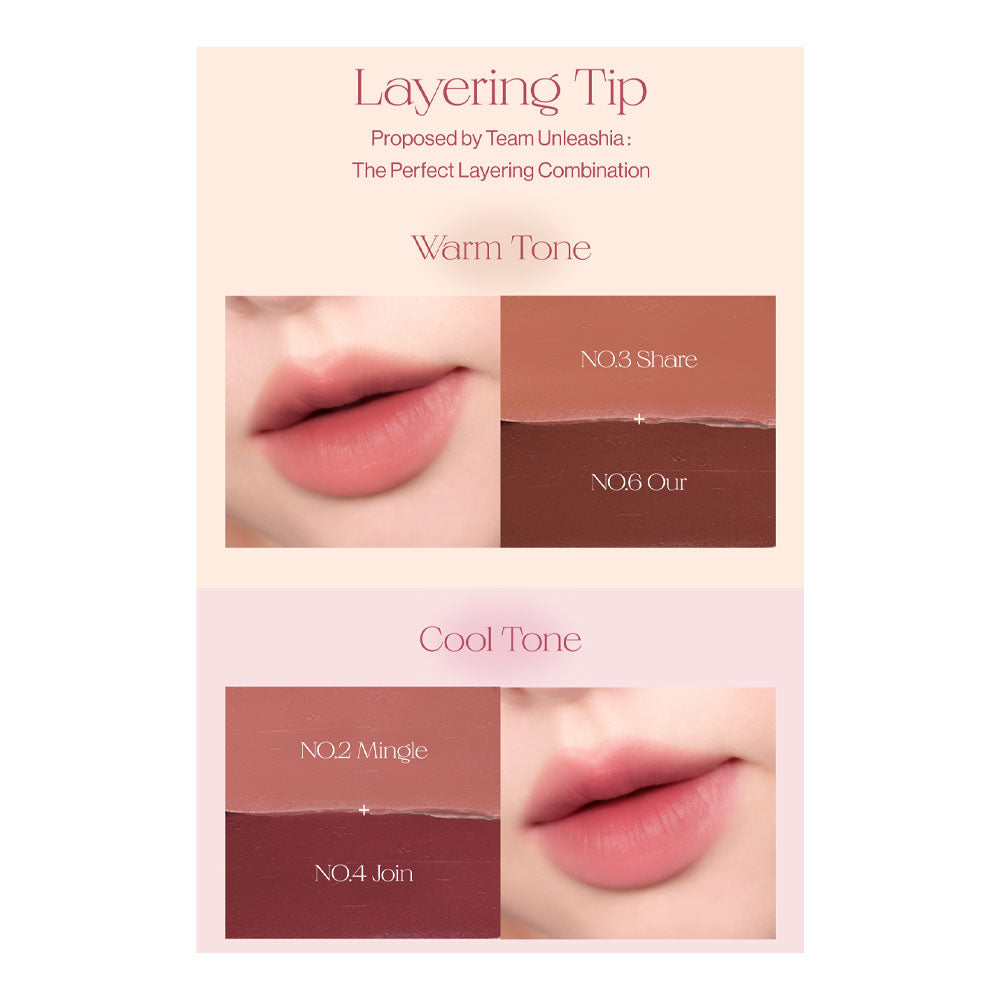 UNLEASHIA Luv Hug Velvet Tint - Peaches&Creme Shop Korean Skincare Malta