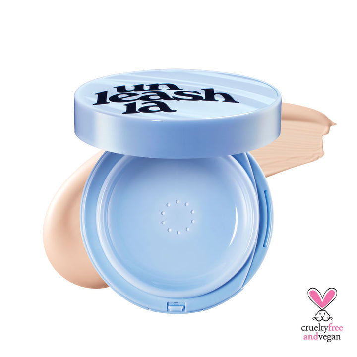 UNLEASHIA Babe Skin Baby Blue Cushion - Peaches&Creme Korean Skincare