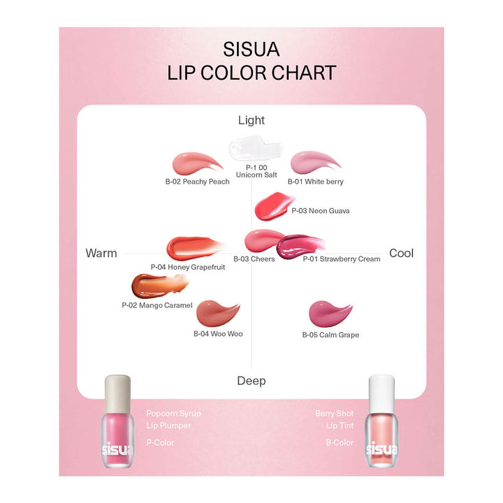 SISUA by UNLEASHIA Berry Shot Lip Tint - Peaches&Creme Shop Korean Skincare Malta