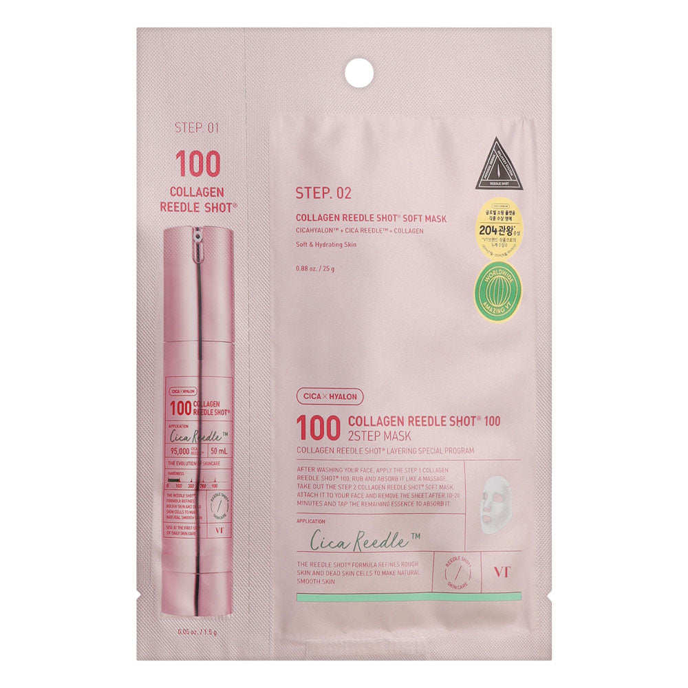 VT Collagen Reedle Shot 100 2Step Mask - Peaches&Creme Shop Korean Skincare Malta