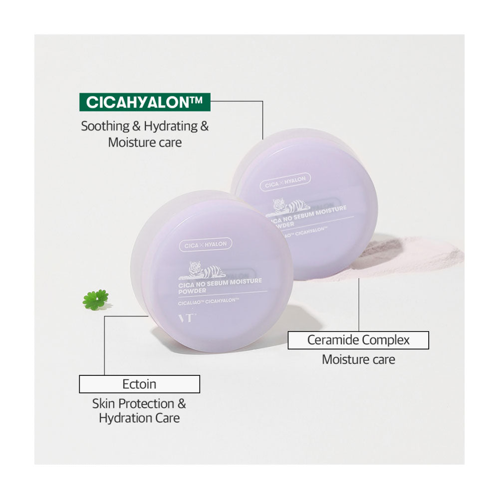 VT COSMETICS Cica No Sebum Moisture Powder - Peaches&Creme Shop Korean Skincare Malta