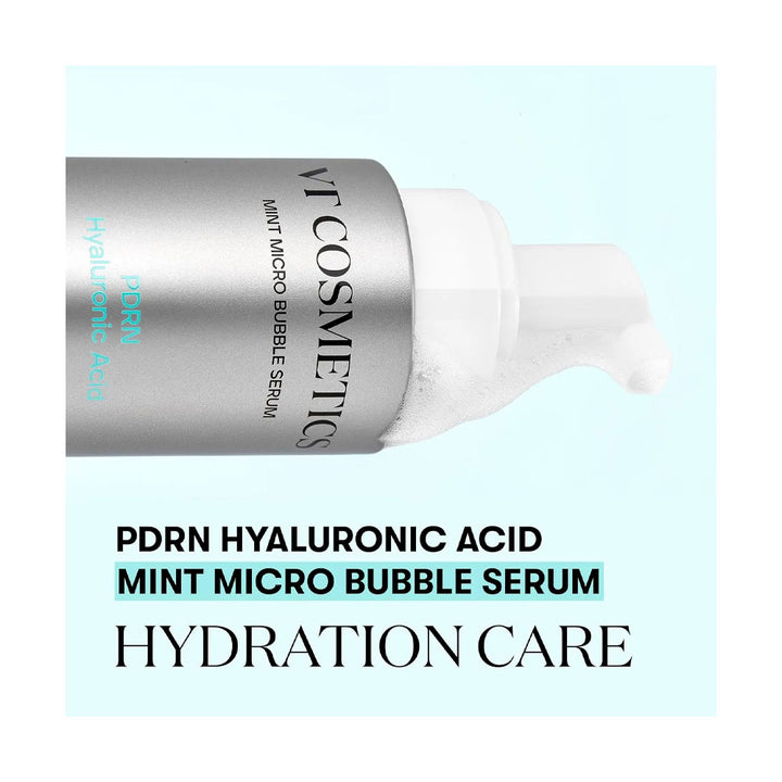 VT COSMETICS PDRN Hyaluronic Acid Micro Bubble Serum - Peaches&Creme Shop Korean Skincare Malta