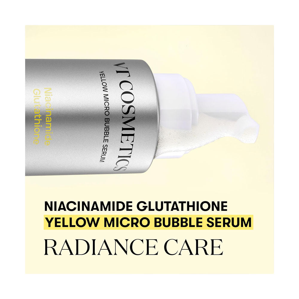 VT Niacinamide Glutathione Yellow Micro Bubble Serum - Peaches&Creme Shop Korean Skincare Malta
