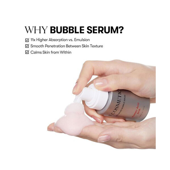 VT COSMETICS AZ AHA Red Micro Bubble Serum - Peaches&Creme Shop Korean Skincare Malta