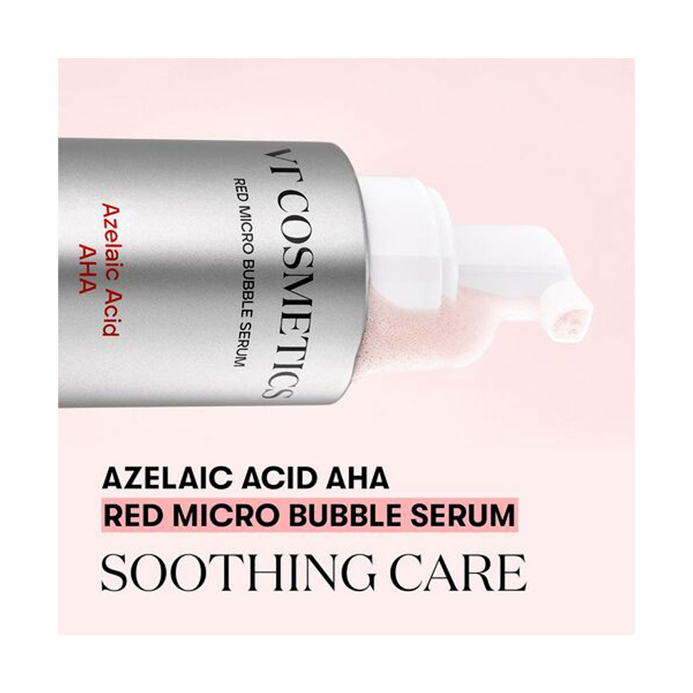 VT COSMETICS AZ AHA Red Micro Bubble Serum - Peaches&Creme Shop Korean Skincare Malta
