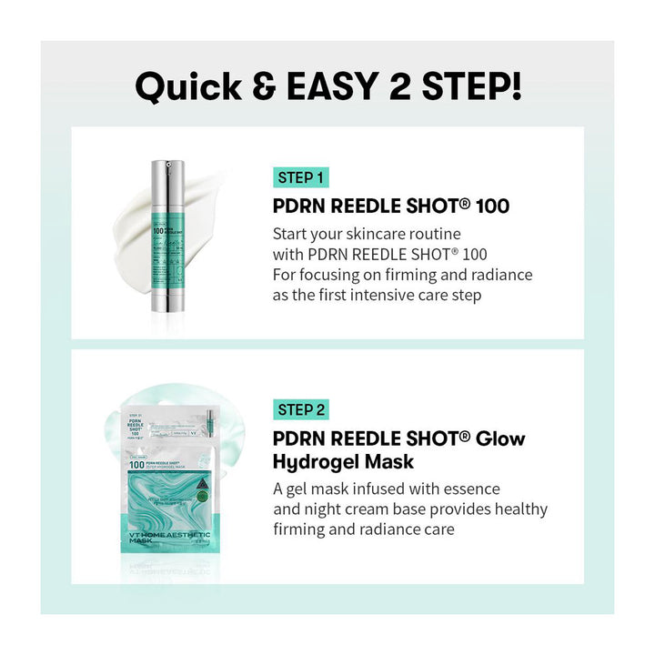 VT PDRN Reedle Shot 100 2Step Hydrogel Mask Sheet