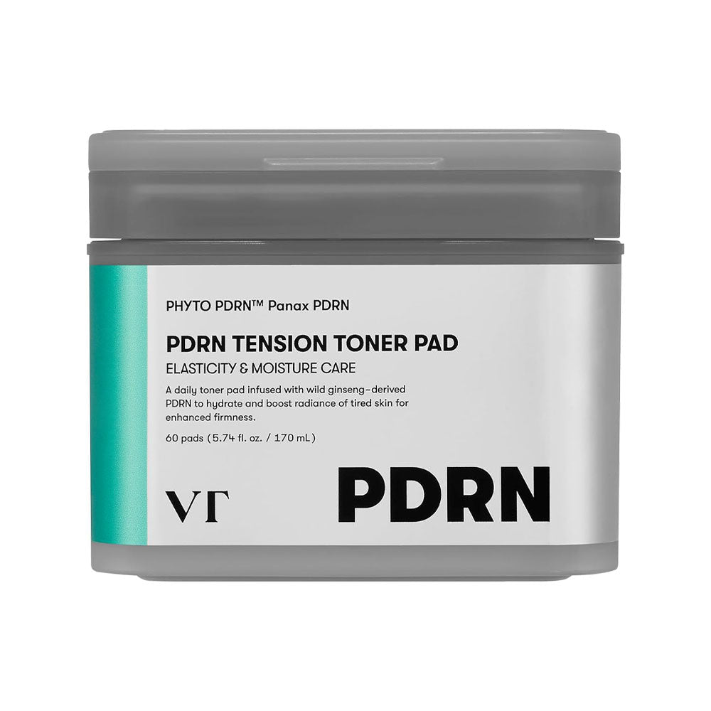 PDRN Tension Toner Pad container on a white background