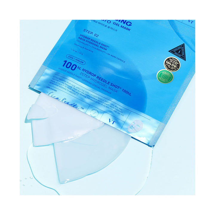 VT Hydrop Reedle Shot 100hL 2Step Hydrogel Mask - Peaches&Creme Shop Korean Skincare Malta