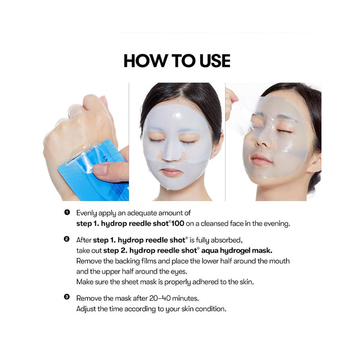 VT Hydrop Reedle Shot 100hL 2Step Hydrogel Mask - Peaches&Creme Shop Korean Skincare Malta