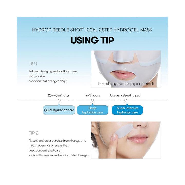 VT Hydrop Reedle Shot 100hL 2Step Hydrogel Mask - Peaches&Creme Shop Korean Skincare Malta