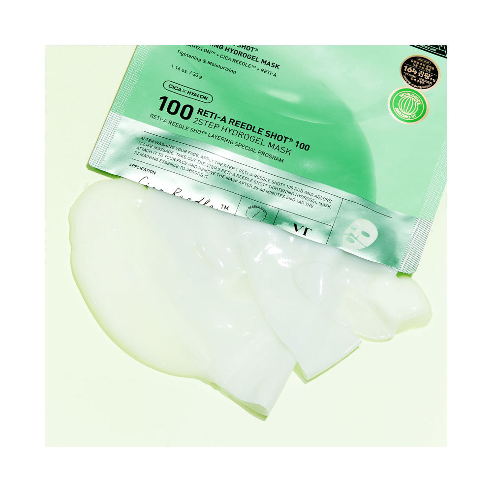 VT Reti-A Reedle Shot 100 2Step Hydrogel Mask - Peaches&Creme Shop Korean Skincare Malta