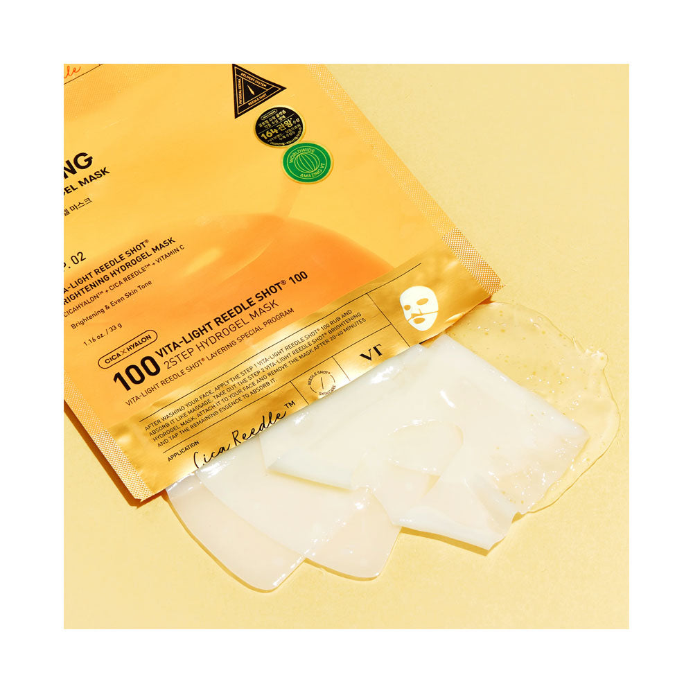 VT Vita-Light Reedle Shot 100 2-step Hydrogel Mask - Peaches&Creme Shop Korean Skincare Malta