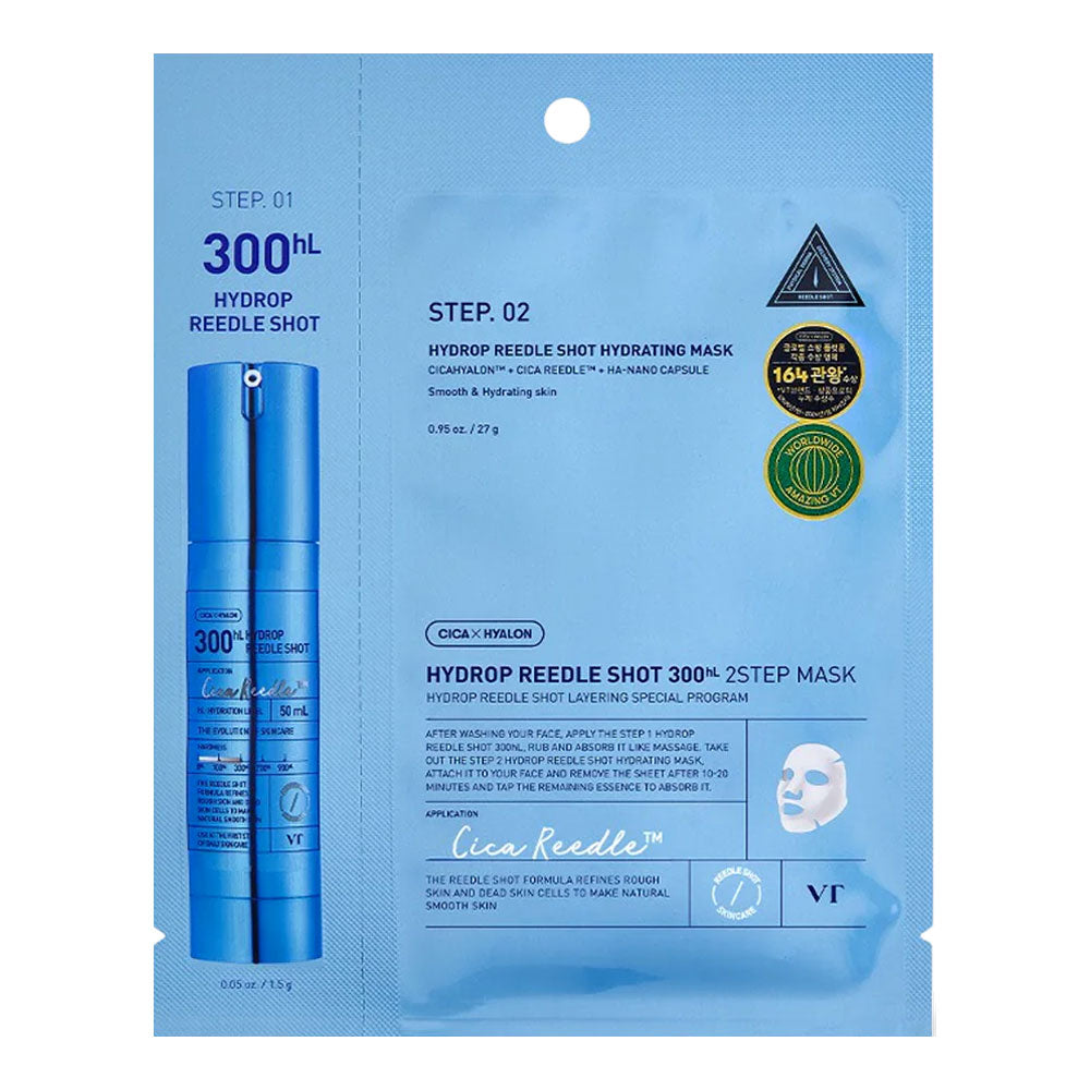 VT Hydrop Reedle Shot 300hL 2Step Mask - Peaches&Creme Shop Korean Skincare Malta