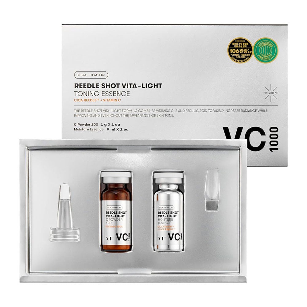 VT Reedle Shot Vita-Light Toning Essence VC1000 - Peaches&Creme Shop Korean Skincare Malta