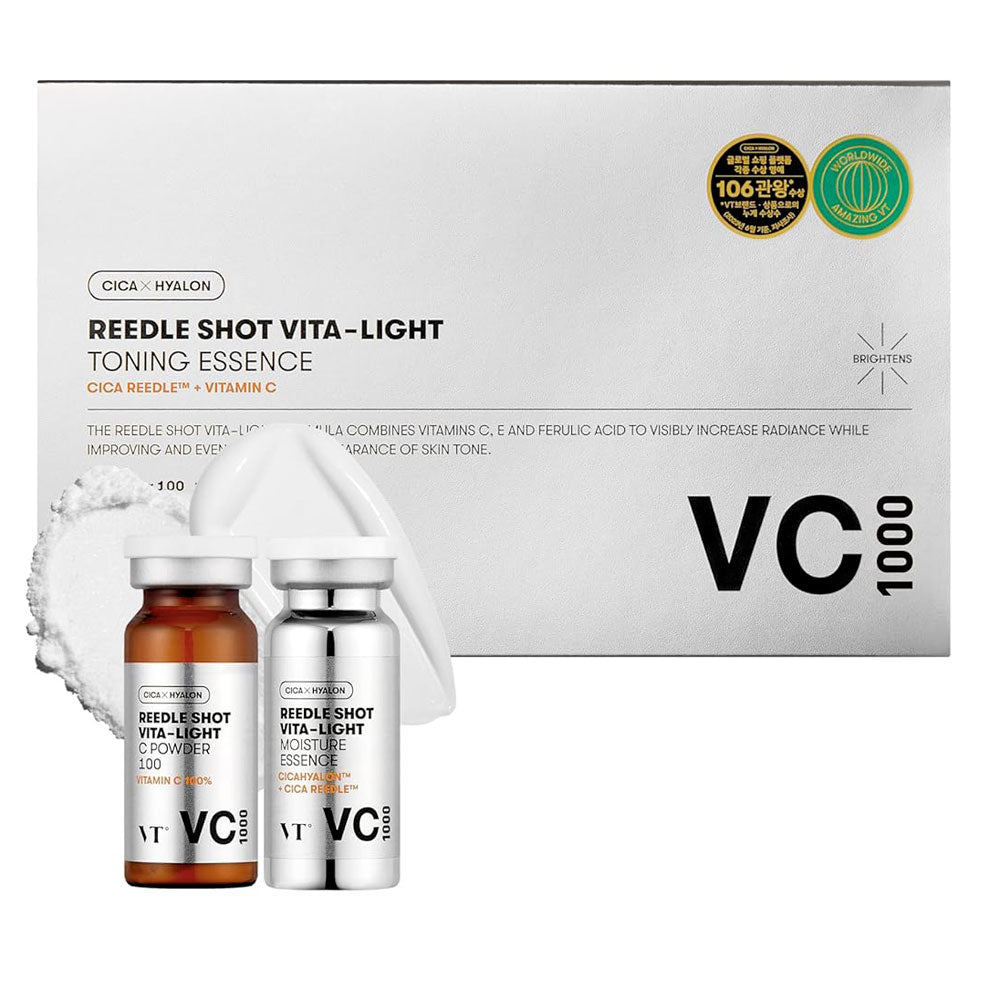 VT Reedle Shot Vita-Light Toning Essence VC1000 - Peaches&Creme Shop Korean Skincare Malta