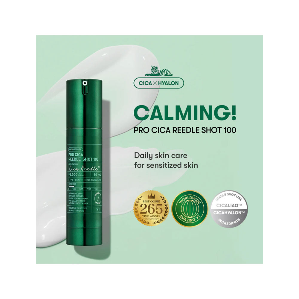 VT Pro Cica Reedle Shot 100 - Peaches&Creme Shop Korean Skincare Malta