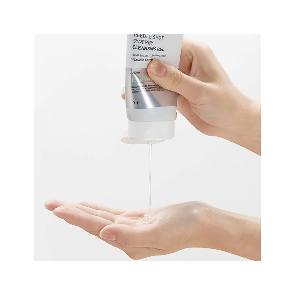 VT COSMETICS Reedle Shot Synergy Cleansing Gel - Peaches&Creme Shop Korean Skincare Malta