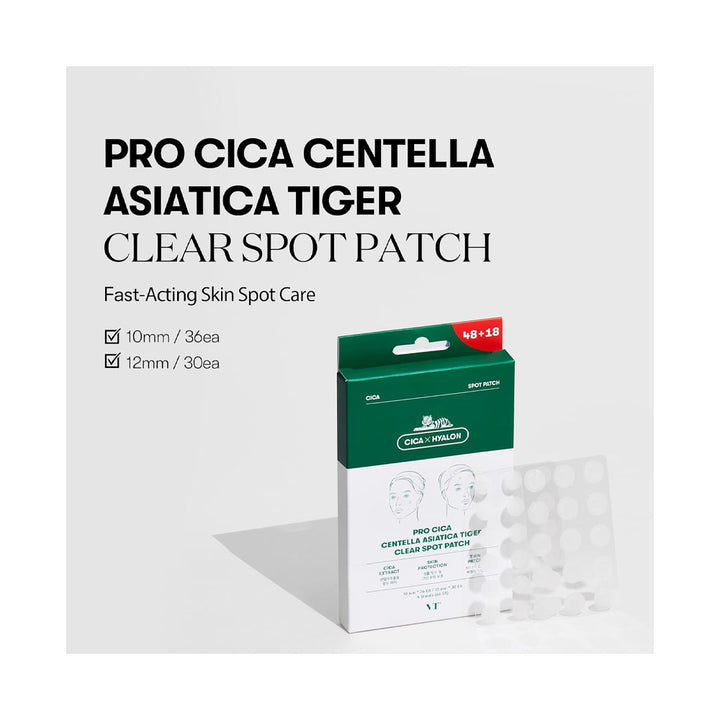 VT Pro Cica Centella Asiatica Tiger Clear Spot Patch - Peaches&Creme Shop Korean Skincare Malta
