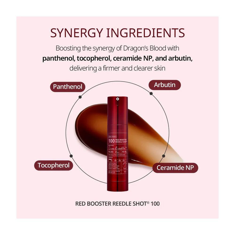 VT Red Booster Reedle Shot 100 - Peaches&Creme Shop Korean Skincare Malta