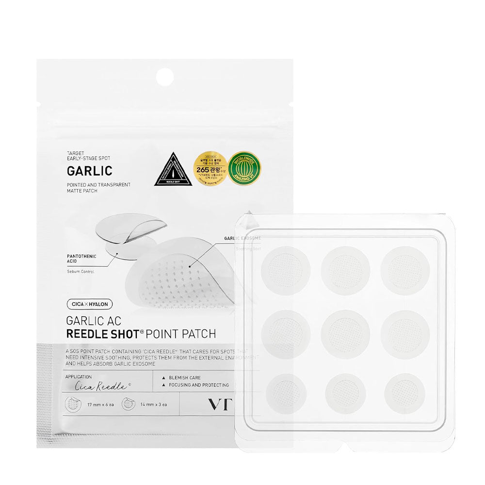 VT Garlic AC Reedle Shot Point Patch - Peaches&Creme Shop Korean Skincare Malta