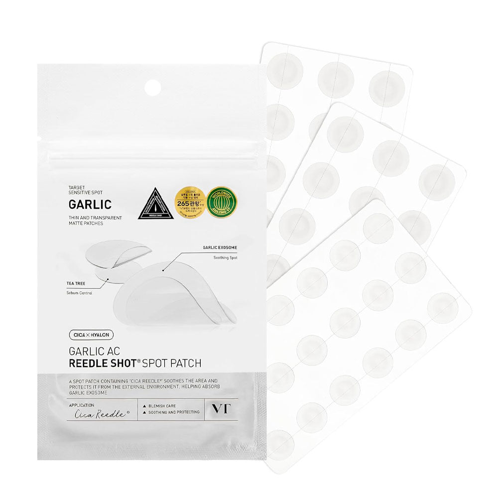 VT Garlic AC Reedle Shot Spot Patch - Peaches&Creme Shop Korean Skincare Malta