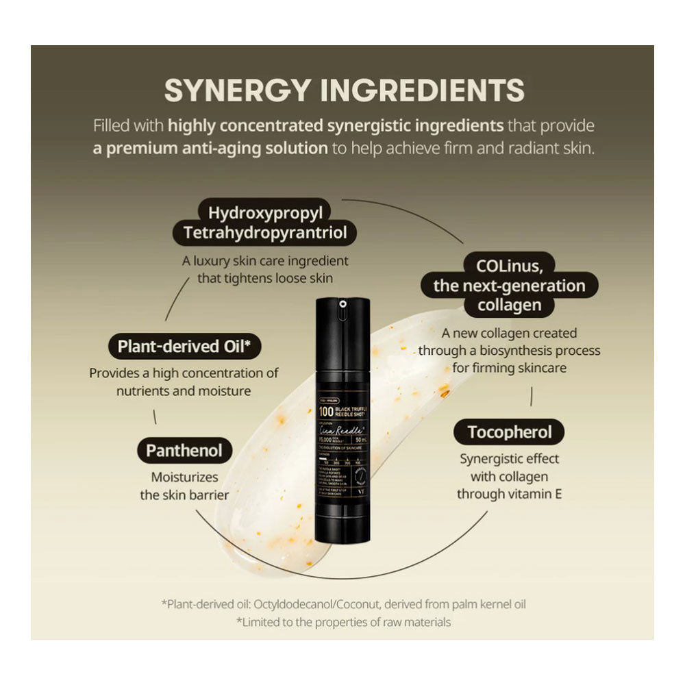 VT Black Truffle Reedle Shot 100 - Peaches&Creme Shop Korean Skincare Malta