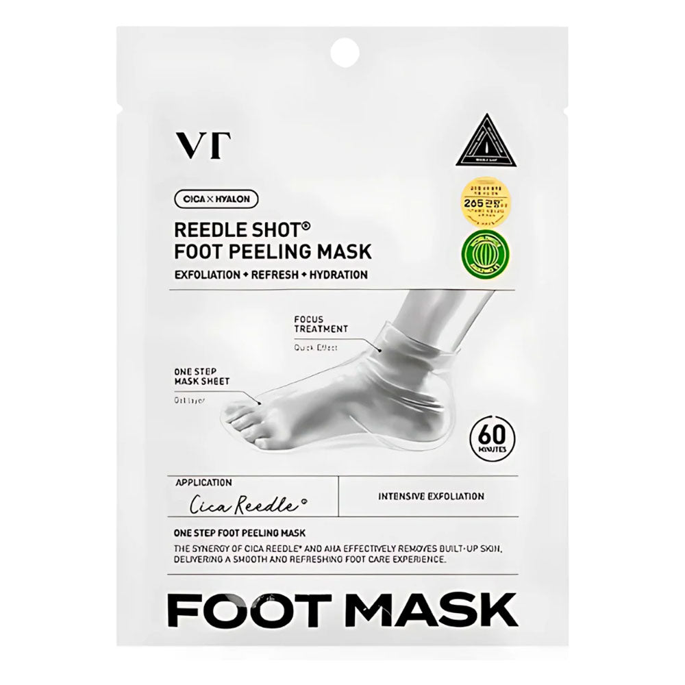 VT COSMETICS Reedle Shot Foot Peeling Mask - Peaches&Creme Shop Korean Skincare Malta