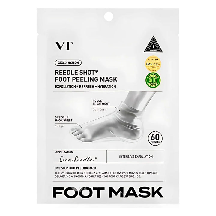 VT COSMETICS Reedle Shot Foot Peeling Mask - Peaches&Creme Shop Korean Skincare Malta