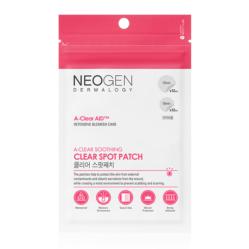 Neogen Dermalogy A-Clear Soothing Spot Patch - Peaches&Creme Shop Korean Skincare Malta