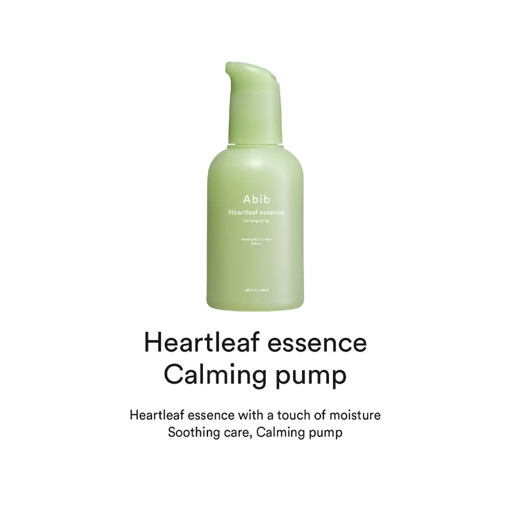 ABIB Heartleaf Essence Calming Pump - Peaches&Creme Shop Korean Skincare Malta