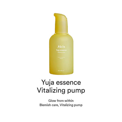 ABIB Yuja Essence Vitalizing Pump - Peaches&Creme Shop Korean Skincare Malta