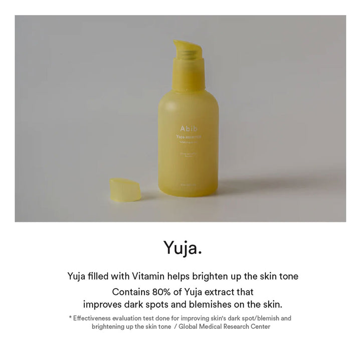ABIB Yuja Essence Vitalizing Pump - Peaches&Creme Shop Korean Skincare Malta