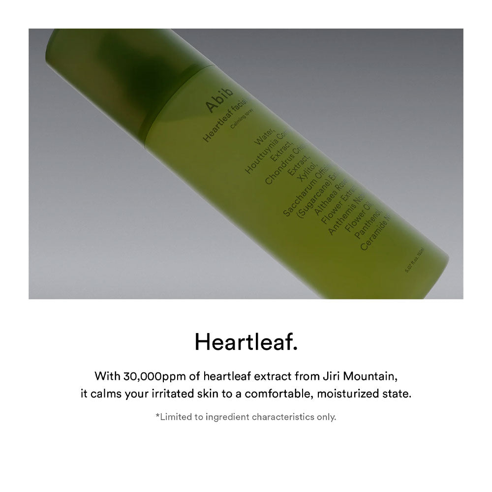 ABIB Heartleaf Facial Mist Calming Spray - Peaches&Creme Shop Korean Skincare Malta