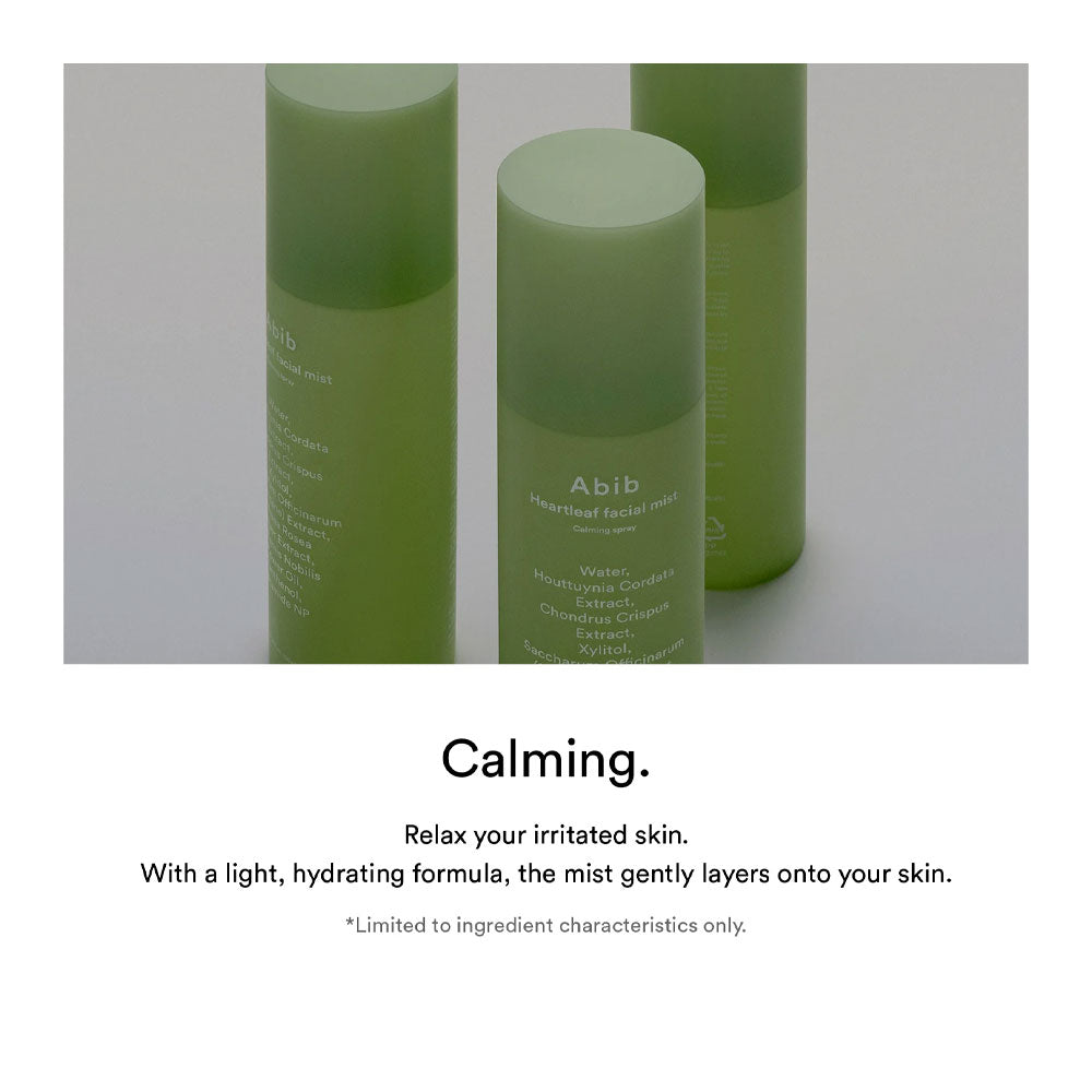 ABIB Heartleaf Facial Mist Calming Spray - Peaches&Creme Shop Korean Skincare Malta