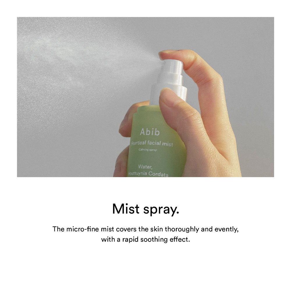 ABIB Heartleaf Facial Mist Calming Spray - Peaches&Creme Shop Korean Skincare Malta