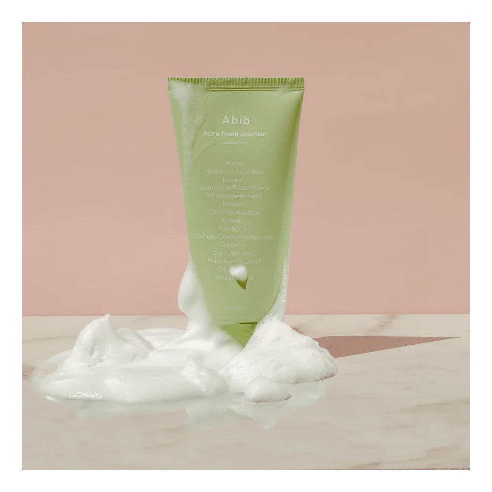 ABIB Acne Foam Cleanser Heartleaf Foam - Peaches&Creme Shop Korean Skincare Malta