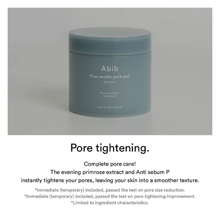 ABIB Pine Needle Pore Pad Clear Touch - Peaches&Creme Shop Korean Skincare Malta