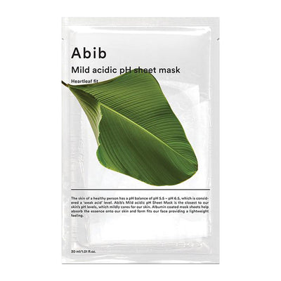   ABIB-Mild-Acidic-pH-Sheet-Mask-Heart - Peaches&Creme Shop Korean Skincare Maltaleaf-Fit - 