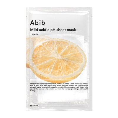 ABIB-Mild-Acidic-pH-Sheet-Mask-Yuja-Fit - Peaches&Creme Shop Korean Skincare Malta